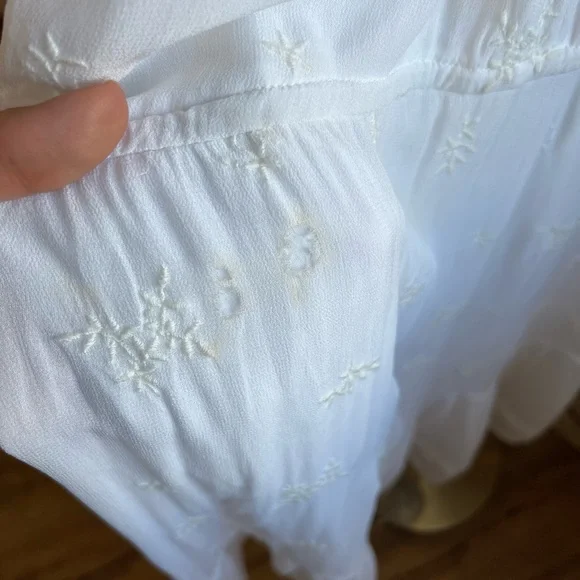 Indiska White Embroidered Dress | Large - Picture 5 of 8